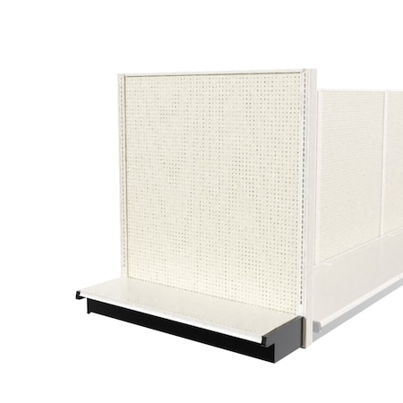 Lozier Shelving End Cap Display, Platinum 48W 54H 13D P453U-EC